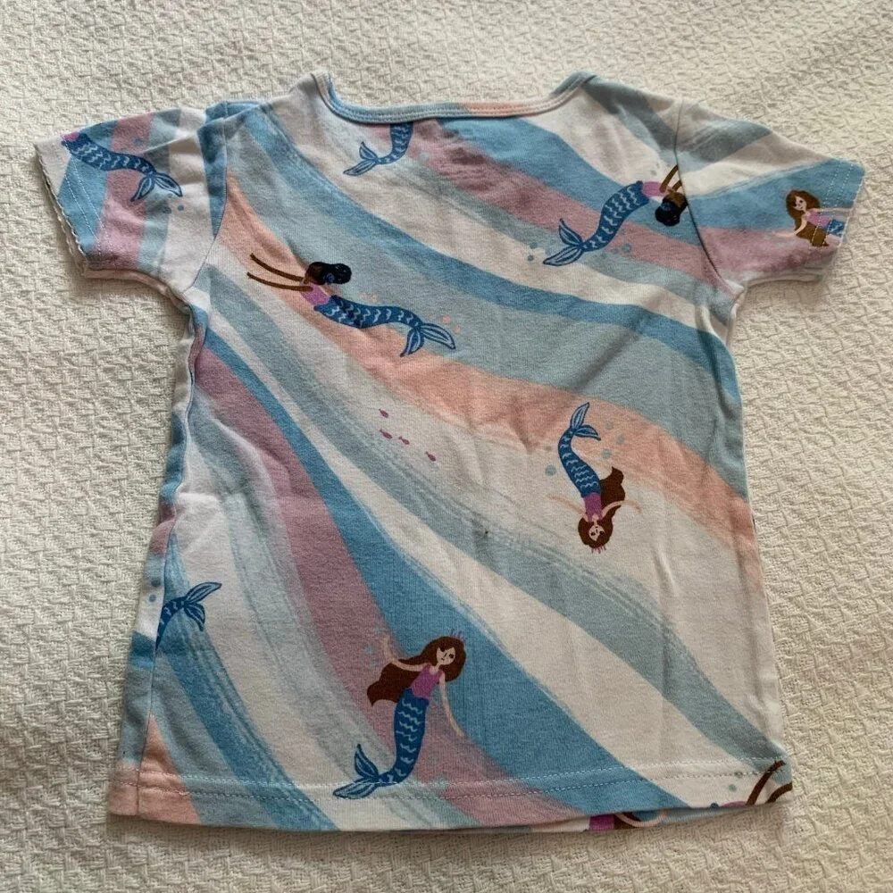 5/$25 Carter's Just One You Toddler Girls 3T Mermaid Pajama Set Blue Pink 2PC PJ